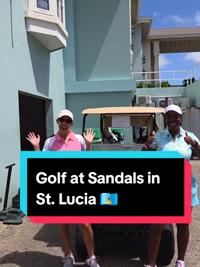 Playing Golf in Saint Lucia 🇱🇨 at Sandals Golf & Country Club. This is week 10 of learning how to play ⛳️ @Sandals Resorts  #sandalsgolf #stlucia🇱🇨 #saintlucia #stlucia #howijourney 
