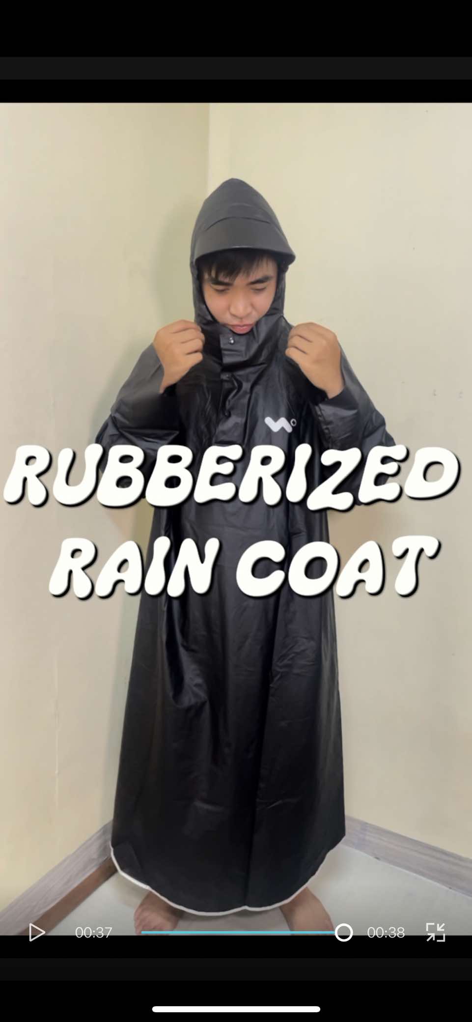 Legit ba rubberized 💯. #raincoat #kapote #rainyday #rainyseason #fyp 