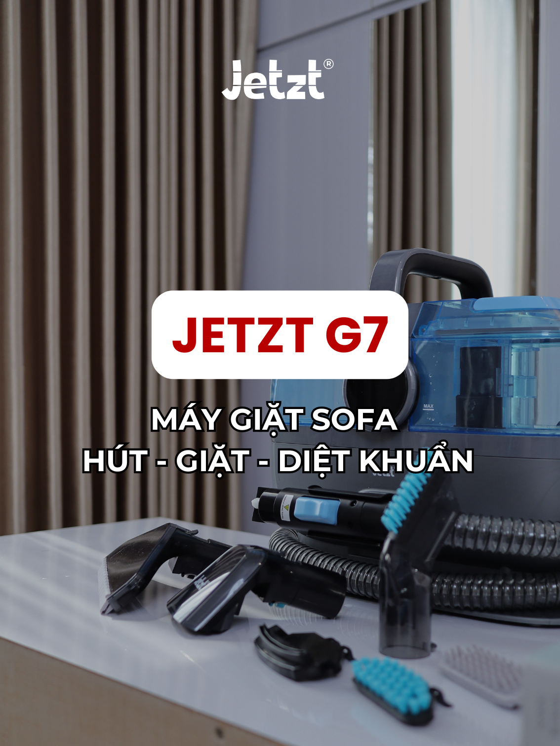 Làm sạch mọi ngóc ngách tiện lợi với máy giặt sofa G7 #jetzt #lamsach #vesinh #mayhutbui #chamsocnhacua #LearnOnTikTok #maygiatsofa