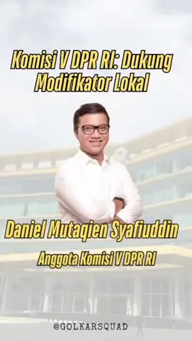 Kreativitas anak bangsa tak boleh dibatasi! Mas Daniel sebagai Anggota DPR RI Komisi V, mendukung penuh dunia modifikasi dan para modifikator Indonesia. Karena kreativitas bukan untuk dibatasi, tapi untuk diarahkan! #danielmutaqiensyafiuddin #KomisiV #ModifikasiIndonesia #KreativitasAnakBangsa #dpr #DPRRI #fyp #modified #enthusiasmodified #modifikasimotor #imi #imijawabarat #racing #racingboy #fyp #daniel 