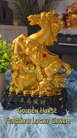 FengShui Golden Horse Lucky Charm #FengShuiGoldenHorse #LuckyHorseCharm #GoldenHorseFengShui #HorseLuckCharm #ProsperityHorse #WealthyHorseDecor #FengShuiHorse #GoldenHorseCharm #HorseEnergyBlessing #AuspiciousHorse