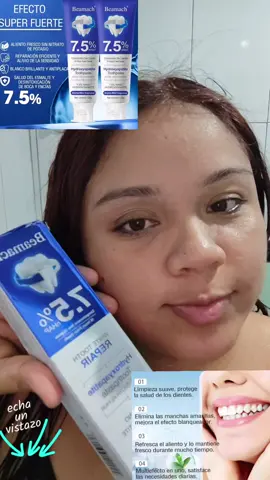 Beamach Pasta de Dientes con 7.5% de Nanohidroxiapatita para Reparar Esmalte Dental y Alívio de Sensibilidad Aroma Menta 120g#pasta #dientes #dental #dientes #sanos #blancos #sensibles 