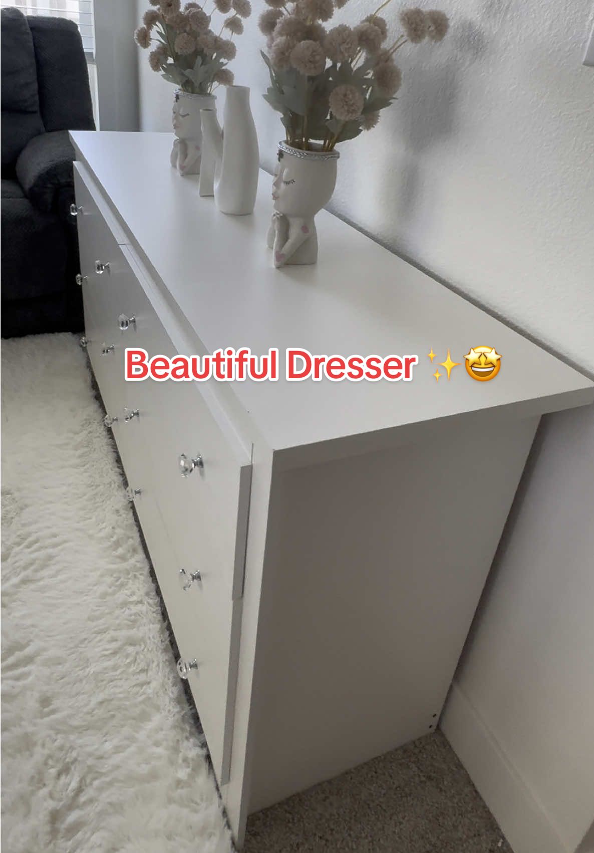 WLIVE Wood Dresser with 6 Drawer, Wide Chest of Drawers for Bedroom #Dealsforyoudays #WLIVE #Dresser #Nightstand #Drawers #Large#Storage #ClosetOrganizer #LivingRoom #Hallway #luxury #bedroom #Wooddresser 