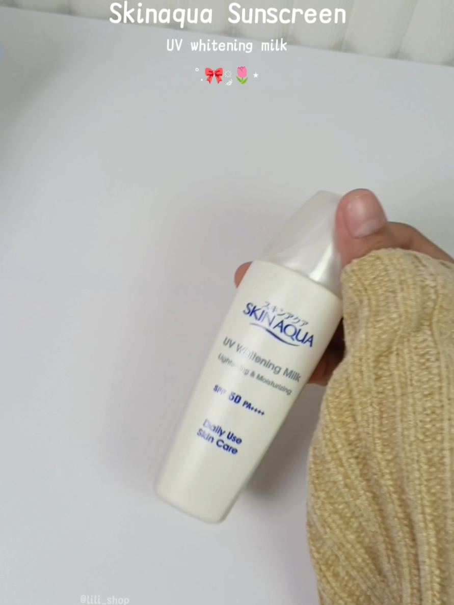 Sunscreen skinaqua nggak usah diraguin lagi😍🤍 #sunscreen #skinaqua #sunscreenviral #rekomendasi 