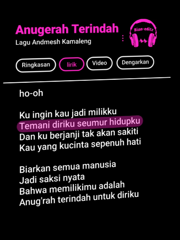 Bagian:57 | Anugerah Terindah🎶 #musik #lirikgoogle #liriklagu #anugerahterindah #fyp #viral #foryo 