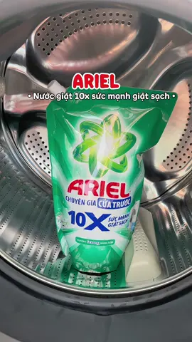 Nước giặt ARIEL 10X sức mạnh giặt sạch túi xanh lá #unboxcunghip #ariel #10xsucmanhgiatsach #danhbayvetban #nuocgiatsieusach #nuocgiatariel #nuocgiat 