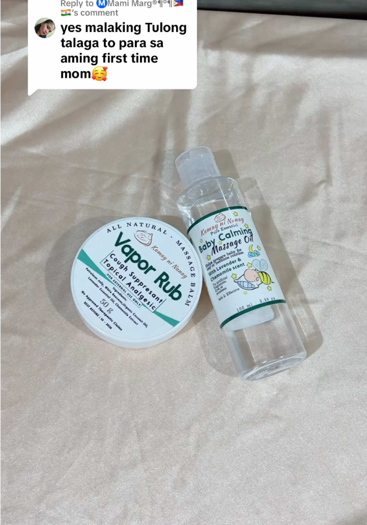 Replying to @Ⓜ️Mami Marg®¶°¶🇵🇭🇮🇳 malalaman mo talagang gamit na gamit ang product pag na uubos😅 bili na naman ulit nang bago ang mama nyo, sobrang need talaga to nang anak ko!❤️ #kamayninanay #kamayninanayvaporub #kamayninanaycalmingoil #knn 