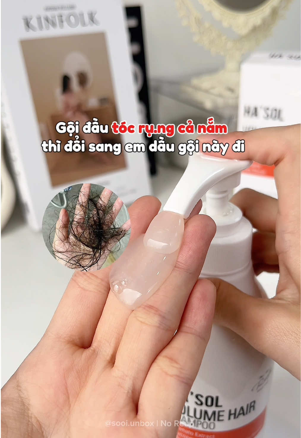 Trộm vía đổi sang em này bớt ru.ng tóc hơn nha ✨ #hasol #hasolhair #daugoihasol #daugoi #daugoidau #reviewlamdep #goclamdep #fyp 