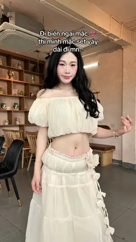 Nó bồng bềnh nó thơ 😙🎀 #review #fyp #xuhuong #viral #vayxinh #setdoxinh 