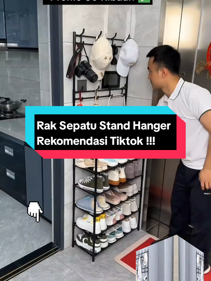 Membalas @kartinirumbo170964 Rak sepatu stand hanger 4 susun #raksepatu #raksepatususun #raksepatumurah #standhanger 