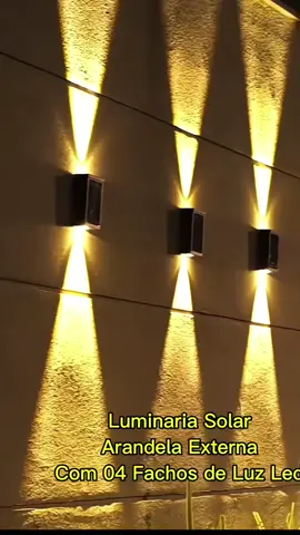 Kit com 8 Luminárias Solares de Parede - Arandelas Externas Ilumine seu espaço com estilo e praticidade! Esse kit acompanha 8 luminárias solares com design moderno tipo arandela, ideais para áreas externas como jardins, corredores, muros e varandas. ✅ Instalação super fácil – já vem com cola adesiva forte e parafusos ✅ 100% energia solar – sem aumento na conta de luz ✅ Acende automaticamente ao escurecer ✅ Resistentes à chuva e ao sol Garanta já o seu e transforme seu ambiente! #LuminariaSolar #ArandelaSolar #KitLuminarias #EnergiaSolar #DecoraçãoExterna #JardimIluminado #CasaDecorada        