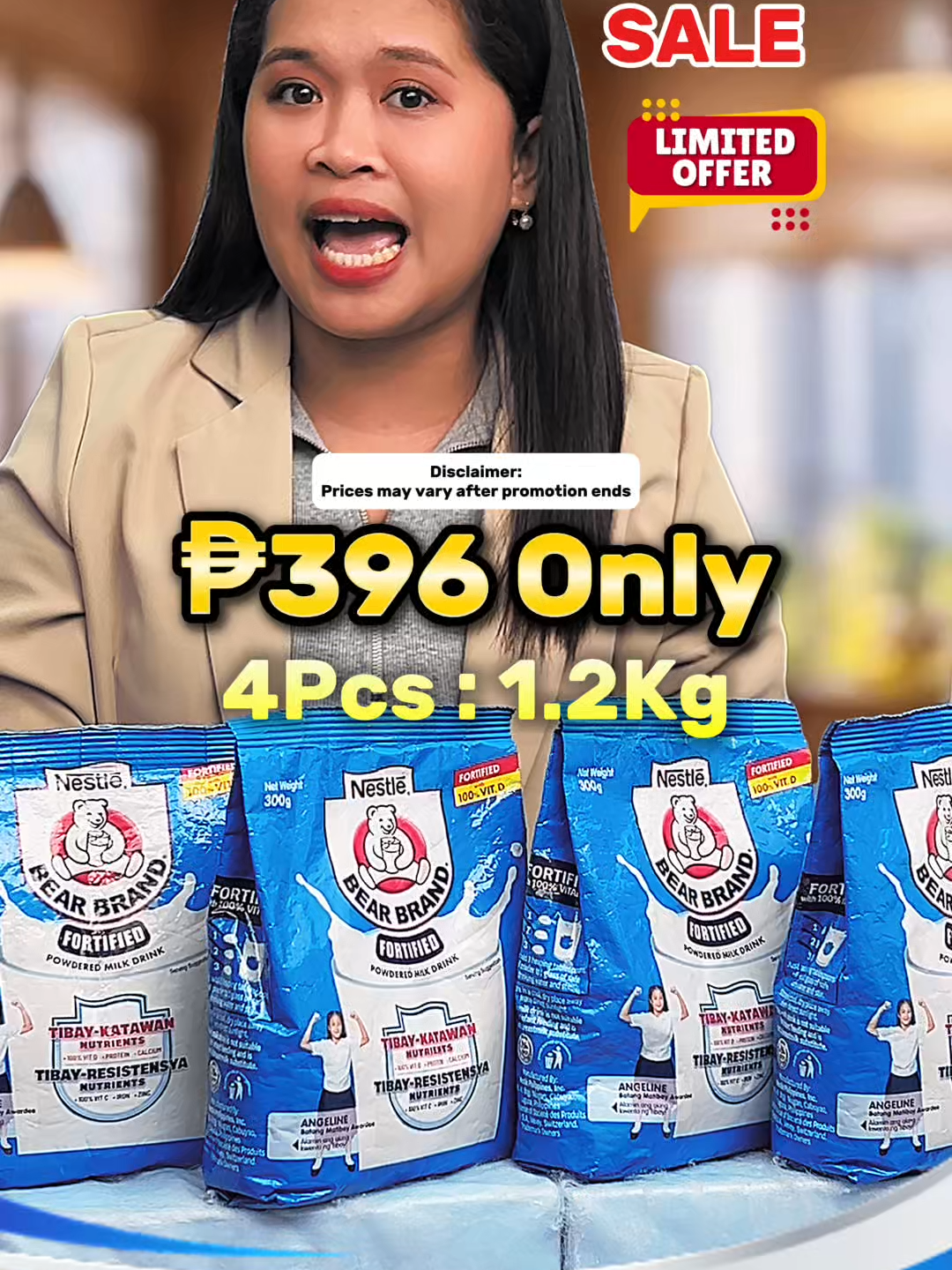 Huwag magpahuli! Kumuha ng 4 na Bear brand at mag-enjoy! #bearbrand #powderedmilk #fortified #limitedoffer #sulitfinds #fysavings #fysaving #freeshipping #nestle #bearbrandfortifiedmilk #tiktokmademebuyit #milk #adult #teens #budol #PaydaySale #HappyPayday #sulit #FuntasticPaydaySale