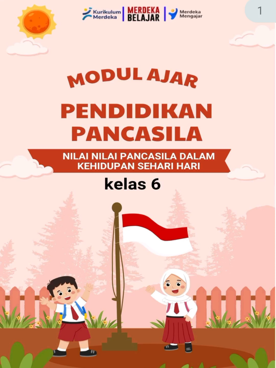 Modul PKn kelas 6 Bab I nilai-nilai Pancasila #kelas6 #tiktokguru #guru #ppg #ukin #pkn 