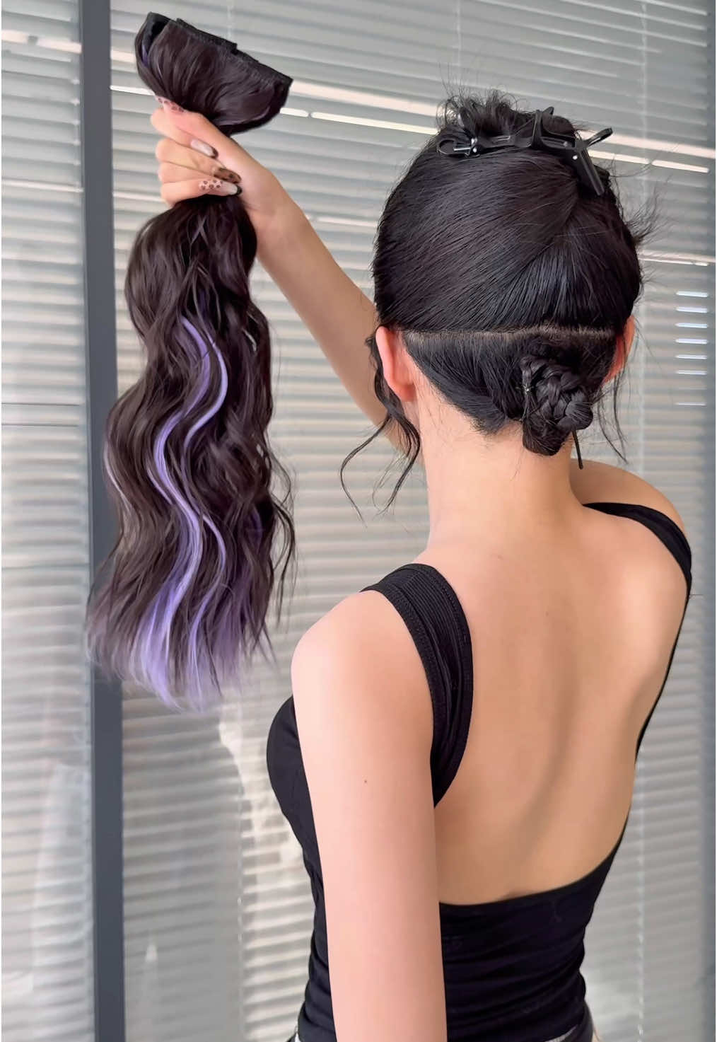 Purple hair extensions is testing 💜💜#vigorous #vigoroushairextension #purple #purplehair #hair #haircolor #hairstyle #hairhack #hairtok #girlshairstyle #beauty #Love #concert #kesha #fyp #fypシ 