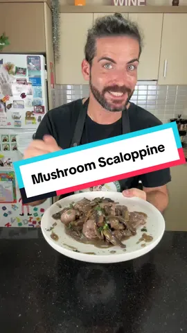 Mushroom Scaloppine | A Creamy Classic Without the Cream or Flour Tender veal slices cooked in a rich mushroom sauce, thickened naturally without cream or flour. Comforting, quick, and full of rustic Italian flavor. Ingredients (2 pax): 	•	350g veal scaloppine 	•	250g mushrooms 	•	1 cup cold water 	•	1 spoon corn starch 	•	½ cup white wine 	•	2 garlic cloves 	•	Fresh parsley 	•	Salt, pepper, olive oil Instructions: Sauté garlic in olive oil, add mushrooms and cook for 5 minutes. Set mushrooms aside. In the same pan, add oil or butter and sear the scaloppine (no flour needed) — cook 3 min per side. Before flipping, deglaze with white wine. Flip and cook another 3 min. Return mushrooms to pan and cook 1 more minute. Mix cold water with corn starch until dissolved and stir into the pan. Let simmer 1–2 minutes until thickened. Finish with fresh parsley and cracked pepper. Full recipe and more Italian favorites 👉 www.cookingwithtucci.com #cookingwithtucci #scaloppine #mushroomscaloppine #italianfoodlover #homecookeditalian #vealrecipes #italiandinner #easyitalianrecipe #comfortfood #rusticitalian #fyp