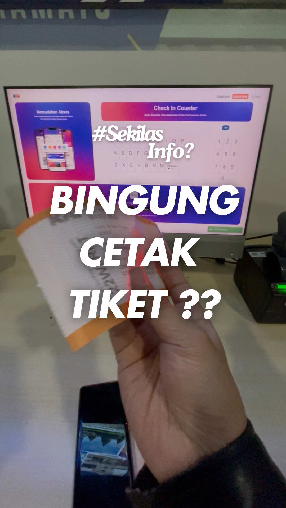 BINGUNG CETAK TIKET ??  #boarding #tiketkeretaapi #gampang 
