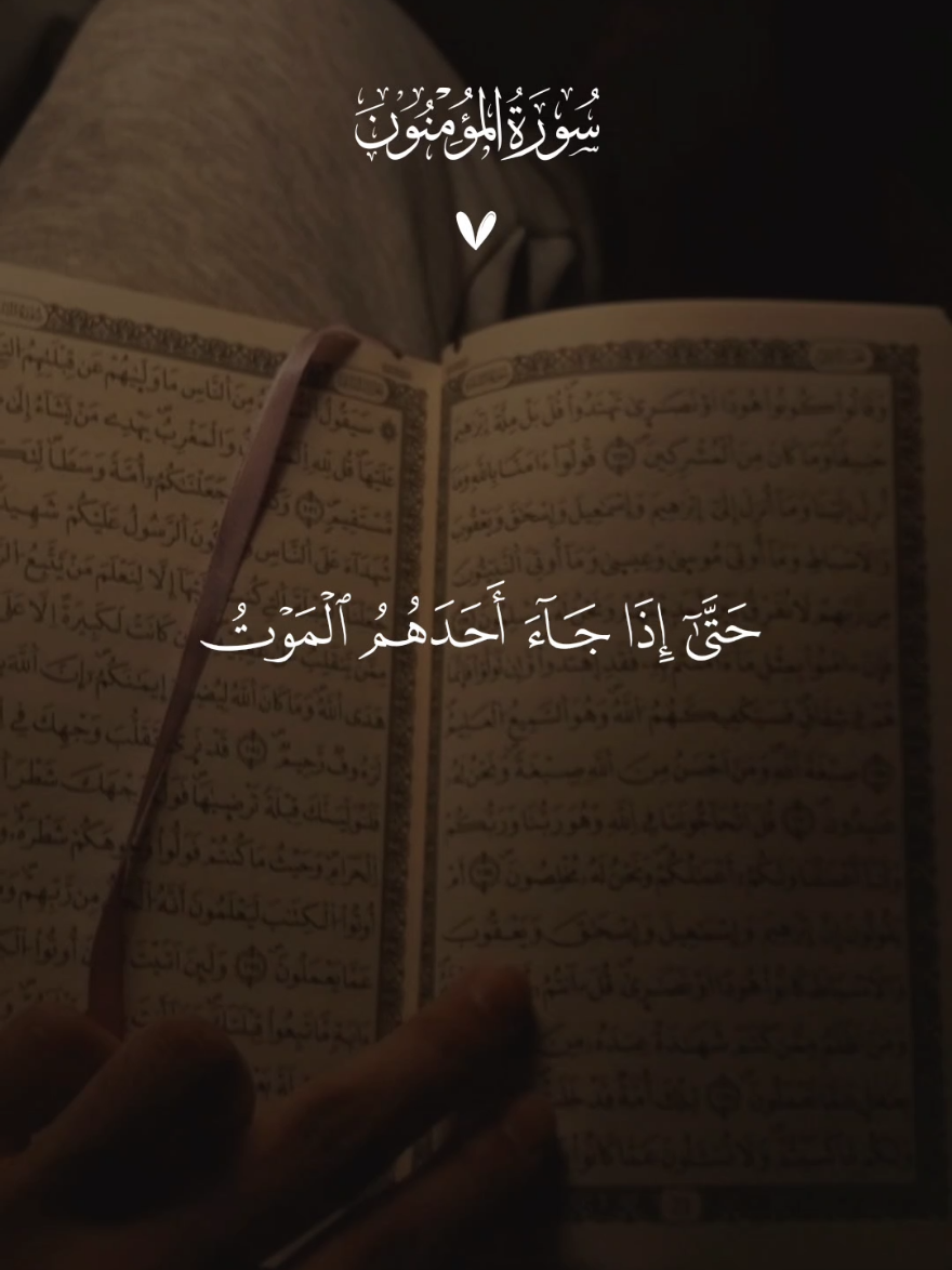 حتى اذا جاء احدهم الموتى قالى ربي ارجعون🤎 #قران #ماهرالمعيقلي #قران_كريم #تصميم_karimmohmed30 