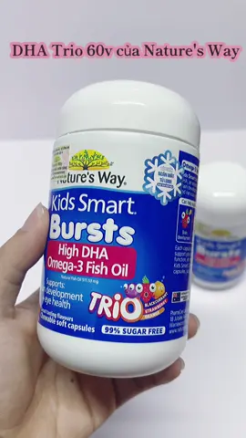 Bổ sung DHA Cho bé liền đi mẹ ơiii , DHA Trio của Nature's way vị hoa quả k tanh , bé dễ dàng hợp táccc #dha #naturesway #dhakhongtanh 