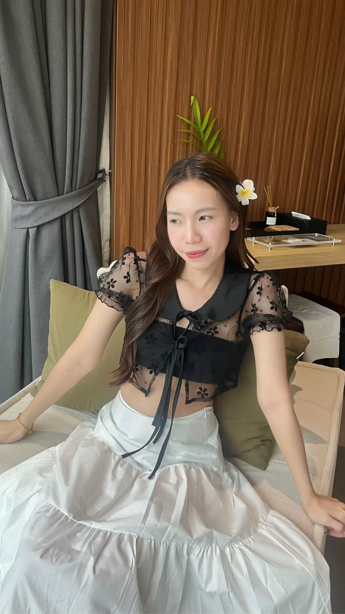 #OOTD #outfitideas #tiktoklooks #เสื้อผ้าแฟชั่น #คลาสแฟชั่น #เสื้อคอบัว #เสื้อคอบัวน่ารัก #เสื้อคอบัวลูกไม้แขนสั้น #เสื้อลูกไม้ #เสื้อซีทรู #กระโปรง #กระโปรงยาว #กระโปรงสีขาว #ชุดไปคาเฟ่ #เที่ยวกาญจนบุรี #ไปเที่ยว #กาญจนบุรี #ชุดน่ารักผู้หญิง 