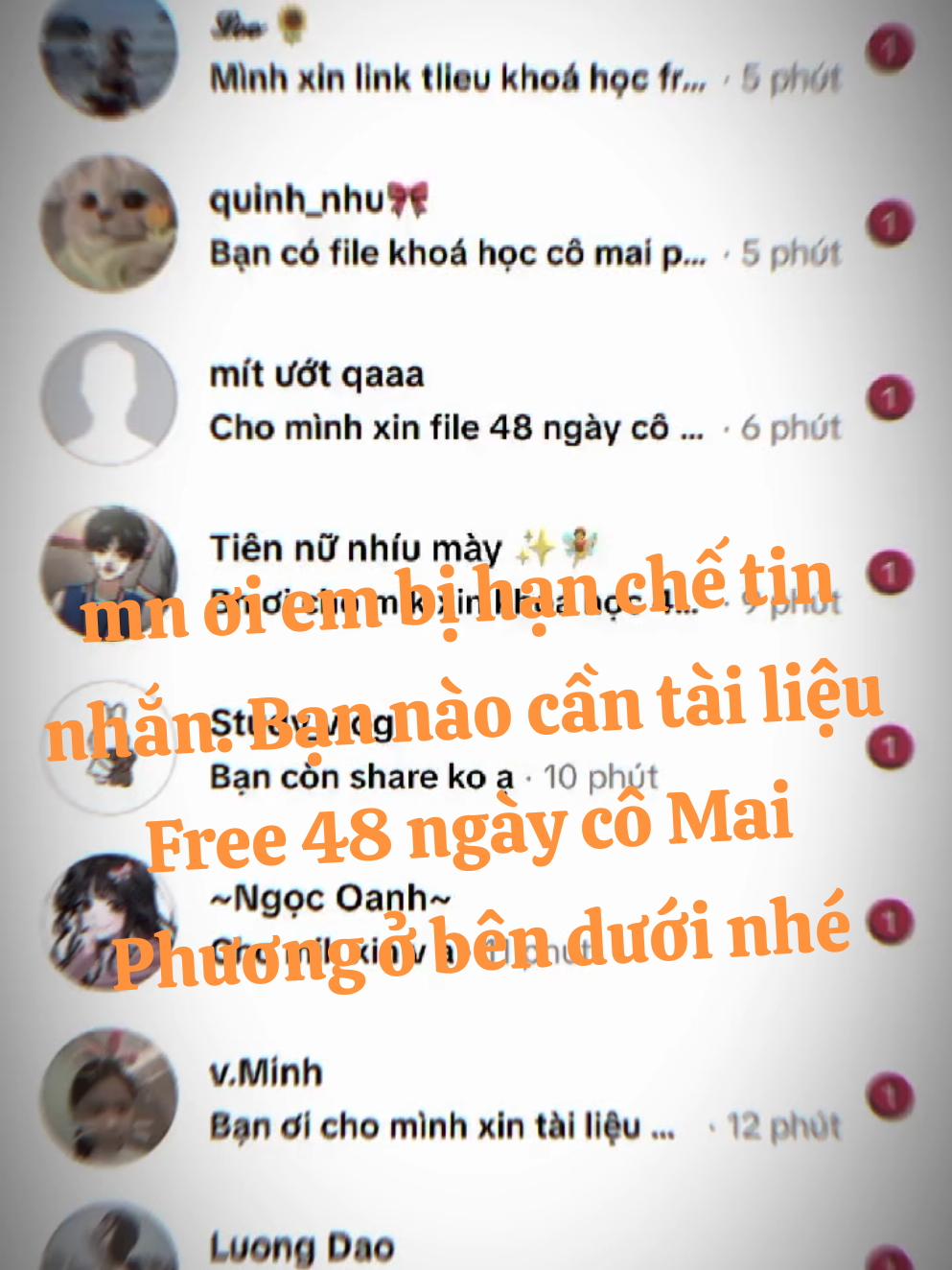 mn ơi em bị hạn chế tin nhắn. Bạn nào cần tài liệu Free 48 ngày cô Mai Phương ở bên dưới nhé https://docs.google.com/spreadsheets/d/1vI6ilAKn6CfNcYbYMajBiQH-1L1MYRlcIHGEkfak5hY/edit?gid=0 #comaiphuong #free #study #tailieuhoctap #xuhuong #ilovetiktok❤️❤️❤️❤️❤️❤️❤️❤️❤️❤️ #ilovetiktok #khoahoc48ngaylaygoctienganh #tienganhmatgoc #thptqg2026 #fyp 