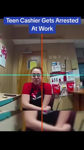Teen Cashier Gets Arrested At Work #cops #copsoftiktok 