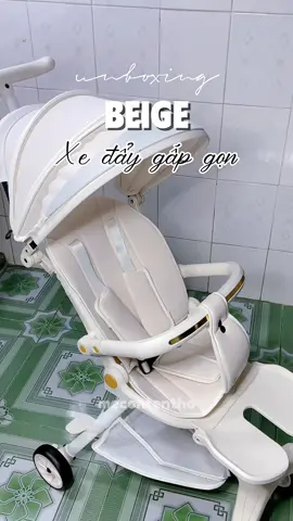 Unbox chiếc xe đẩy thứ 2 của em Bối 🍼🧸🛒🌷 #beige #xedaygapgon #xeday #xedayembe #unboxing #mebimsua #mebimhiendai #fyp 