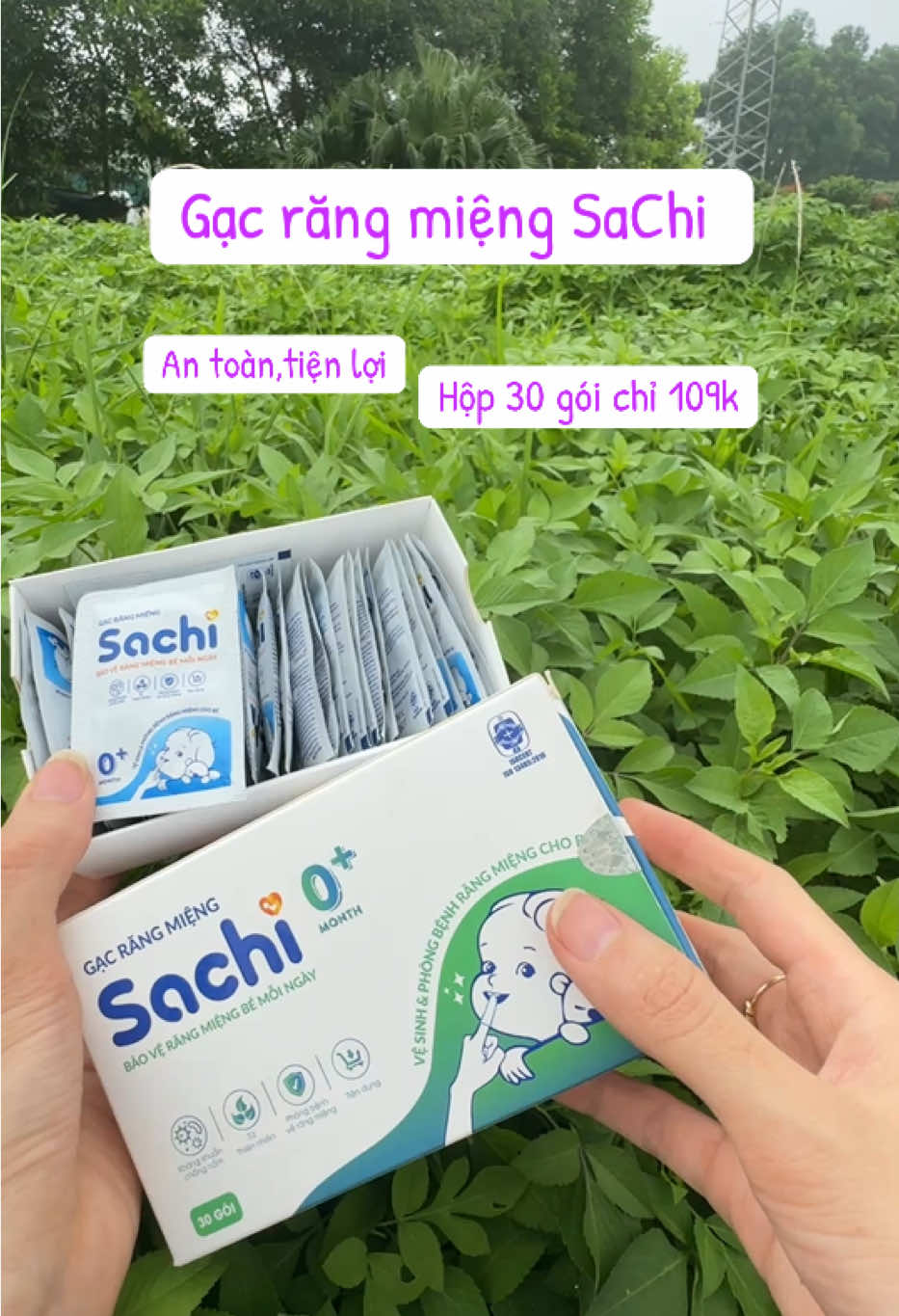 Gạc răng miệng SaChi cho bé từ 0 tháng. An toàn , tiện lợi #sachi #gacrangmiengsachi #gacroluoi #gacroluoisachi #mevabe #mevabesosinh #megaushop22 