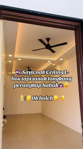 Ceiling L-Box tertutup siap tuan🫡🥰#alorsetar #sungaipetani #ceiling #gypsum #ceilinglight #lboxceiling #Home #skills #engineering #tukang 
