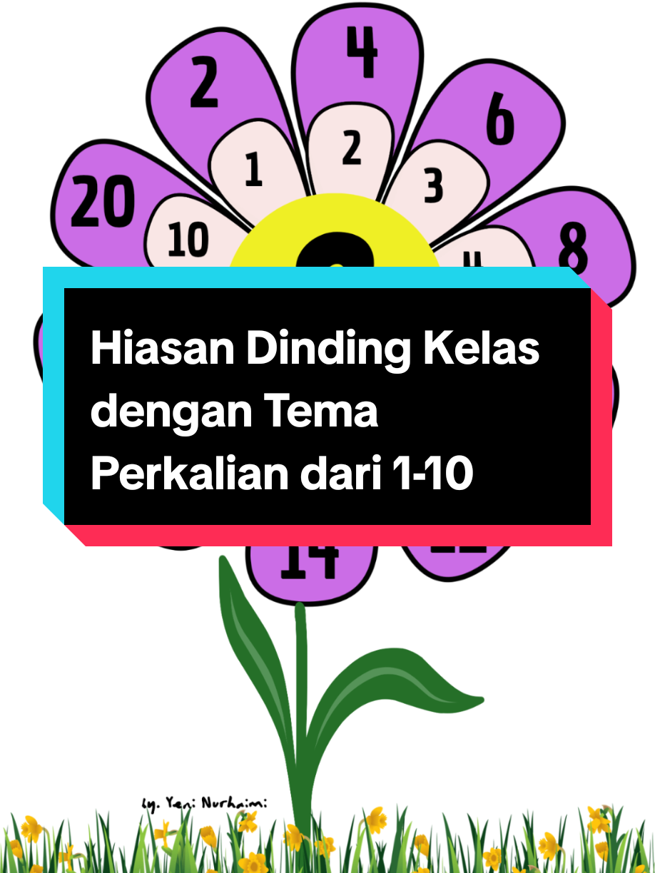 Biasa dinding kelas perkalian 1-10 #foryou #guru #rekomendasi #info #fyp 