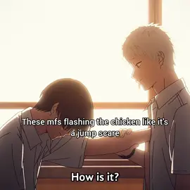 BICH THIS CHICKEN COLD. #tshd #thesummerhikarudied #yoshiki #yoshikitsujinaka #hikaru #manga #anime #netflix 