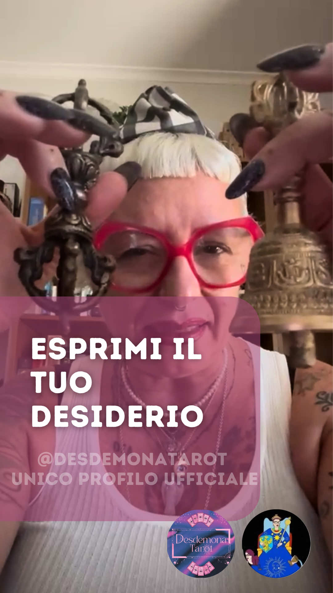 🔔 Esprimi il tuo desiderio!  💎 Unico profilo ufficiale é questo della famiglia con più di 23.000 Diamanti e con il numero della mia segretaria Stefania che finisce con 904 🔺 Attenzione, gli altri profili a mio nome o con i miei video sono fake. ❌ Io non contatto nessuno, non invio messaggi o richieste.  📲 Unica modalità di contatto é il numero della mia segretaria Stefania che trovi in bio (termina con 904). V. I. B. R. A  💎  #desdemona #desdemonatarot #tarologia #tarologiaprofessionale #medium #tarologiaonline #cartomanziaprofessionale #coachtarot #coaching #tarotreader #tarocchi #TarocchiConAmore #TarocchiOnline #EticaSpirituale #coachtarot #tarotreader #tarotonline 