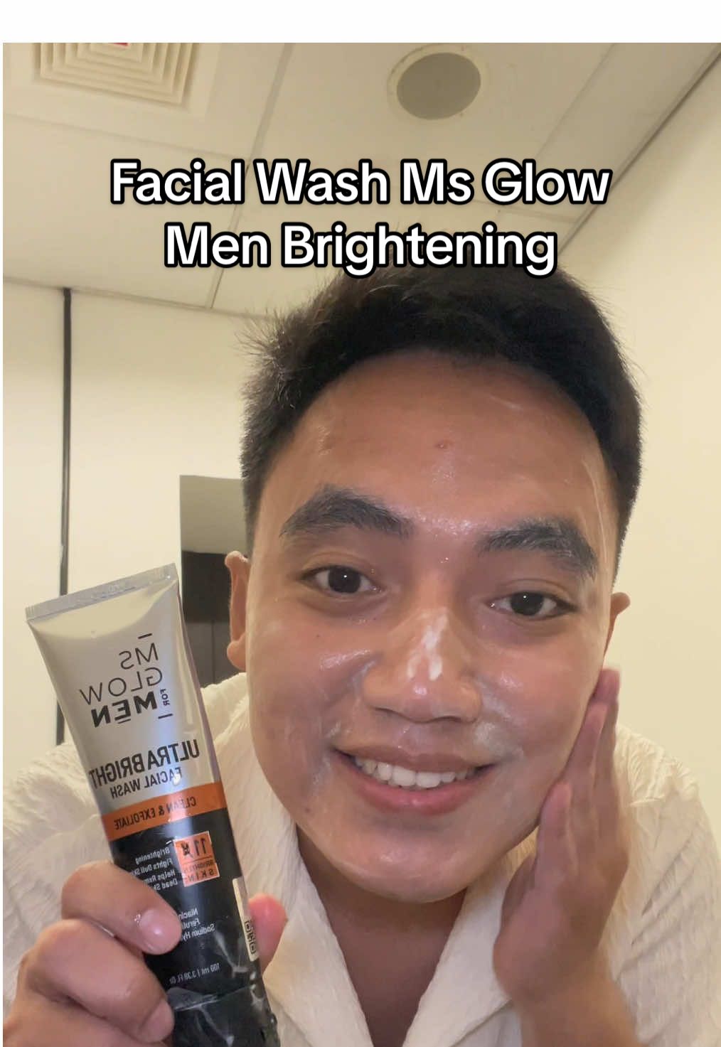 Cobain yuk Facial Wash dari Ms Glow Men Brightening  #pencucimuka  #msglowformen  #skincarecowok  #fyppppppppppppppppppppppp 