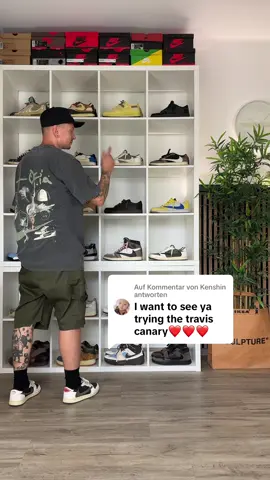 Antwort auf @Kenshin here we go with the #travisscott #jordan1 low canary 🦜 - what do you think about my outfit? #streetwear #StreetStyle 
