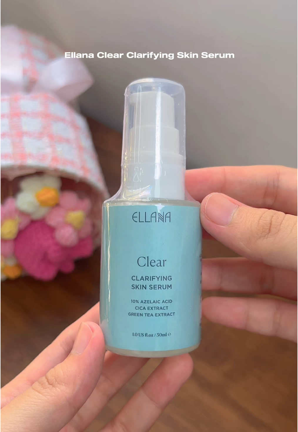 Oily and acne-prone skin? This is for you.  Ellana Clear Clarifying Skin Serum — powered by 10% Azeloyl Diglycinate, Centella Asiatica, Licorice Root, and Green Tea to calm inflammation, control oil, and fade dark spots 🌿💧 💙 Lightweight 💙 Non-sticky 💙 Fragrance-free 💙 Fights acne & evens skin tone Clearer, calmer skin starts here.  @Ellana #ellana #clearclarifyingserum #serum #skincare #acneskin #oilyskin #clearskin #foryourpage 
