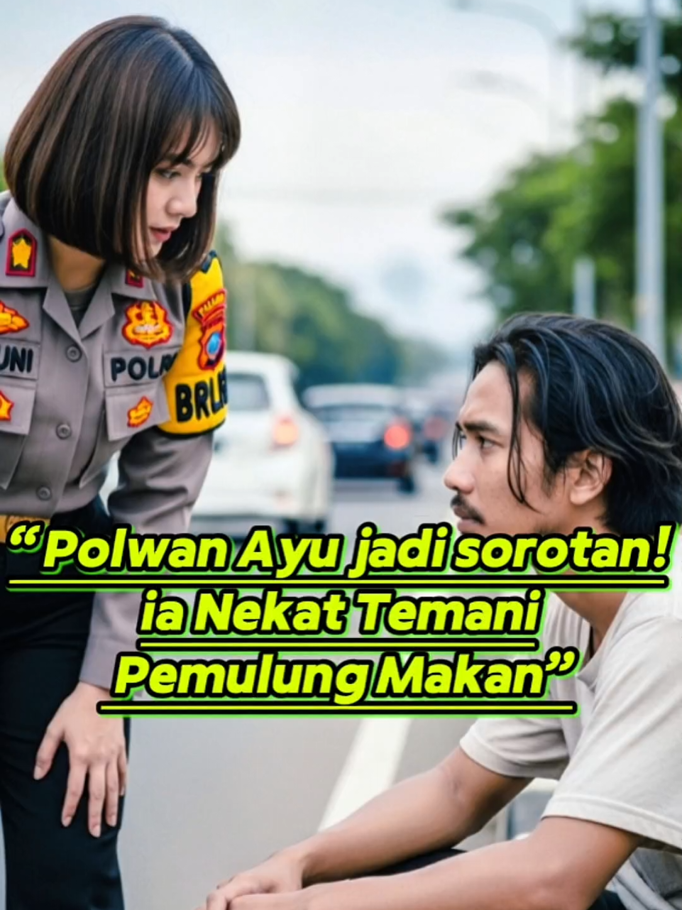 Polwan Cantik Traktir Pemulung di Warung #polwancantik #ViralTikTok #CeritaCinta #KisahNyata #PengamenJalanan #FYPIndonesia #CeritaEmosional #CinematicStory #KisahInspirasi #StoryTimeIndonesia #VideoCinematic #CeritaPendek #CeritaViral #FYP ⚠️ Disclaimer : Cerita ini hanya fiksi dan dibuat menggunakan AI untuk hiburan semata. Tokoh, nama, tempat, dan kejadian dalam video ini hanyalah rekaan belaka. Jika ada kesamaan dengan kejadian nyata, itu adalah kebetulan semata dan tidak ada unsur kesengajaan. Kami tidak bermaksud merendahkan atau melecehkan profesi atau pihak mana pun. Semua konten bertujuan memberikan pesan moral tentang kemanusiaan dan empati. ✅ Deskripsi : “Viral! Polwan cantik ini bikin geger warga karena berani berjalan bersama pemulung berpenampilan lusuh. Warga mencibir, tapi Ayu tetap tegar. Dia hanya ingin membuktikan satu hal: semua manusia layak dihormati. Komen ‘Respect 🙌’ kalau kamu salut sama keberanian Ayu!