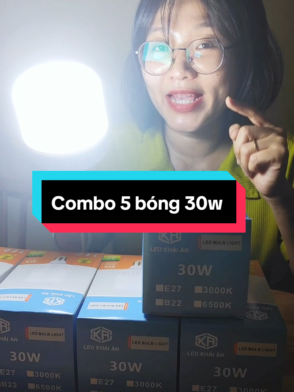 Combo 5 bóng 30w #denled #decor #dogiadung #ledkhaian #bong30w #tietkiemdien 