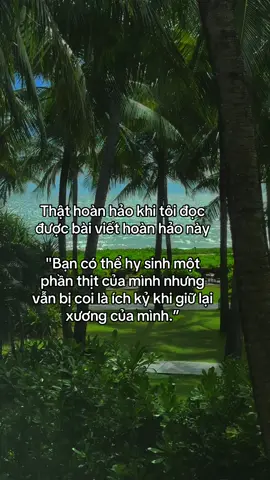 Có những người chỉ công nhận lòng tốt của bạn khi nó phục vụ họ. Họ không thấy bạn là người tử tế cho đến khi bạn đau vì họ mà vẫn mỉm cười và khi bạn từ chối dù chỉ một lần bạn sẽ là “kẻ tệ bạc” trong câu chuyện của họ. Nhưng bạn biết không lòng tốt thật sự không nằm ở việc đánh mất chính mình, nó nằm ở việc vẫn giữ được trái tim ấm áp ngay cả khi bạn phải học cách nói “không”. Bạn không tệ đâu, bạn chỉ đang học cách sống mà không tự làm đau mình nữa🫂  #fyp #fypシ゚ #foryou #nguoibinhthuong 
