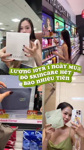 Vlog lương 10tr mua mỹ phẩm hết nhiêu tiền? Tiền có thể ít nhưng quyết không để da xám xịt nha các mom #luvum #luvumvn #matnathach #matnathachluvum #meomaylanh #adayinmylife #worklifebalance #dailyvlog #trending #viral #worklife #dailylife #tiktokviral #PetsofDyson 