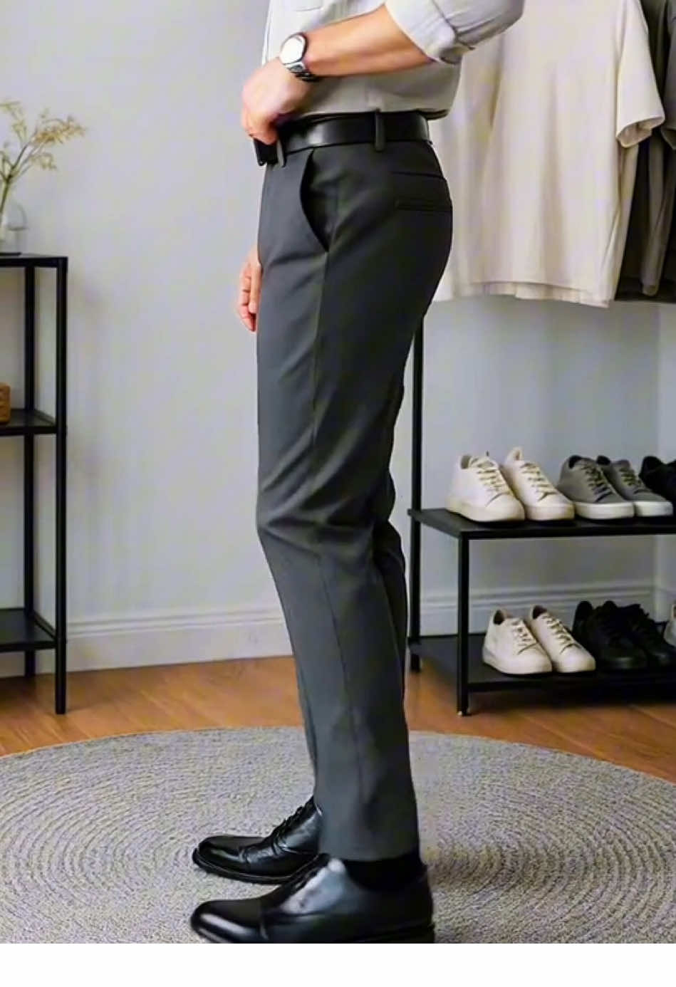 CELANA SLIMFIT WARNA ABU TUA READY SIZE 27-44 #celanaslimfit #afiliasi #rekomendasi #celanakerja #keren #celanaformal #anklepants #celana #promo 