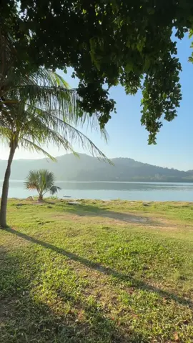 Jogging pagi with this view 🥹😍🍃🍂✨  #fyp #foryou #foryoupage #fypシ #jogging #views #penang #penangisland #penangmalaysia 