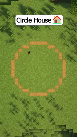 Circle House 🏠 #Minecraft #minecraftbuilds #minecraftbuilding #minecrafttutorial 