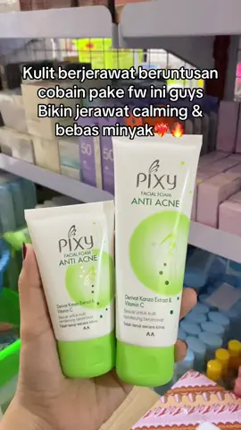 Oily & acne prone skin cobain kuy✅ #pixy #facewash #skincareroutine #acneprone #fyp 