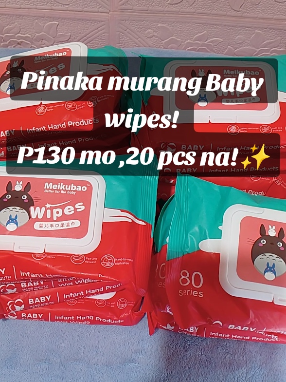Mi pinaka murang Baby wipes na nabili ko! #babywipes #murangbabywipes #affordablewipes #unscentedbabywipes #hypoallergenicwipes 