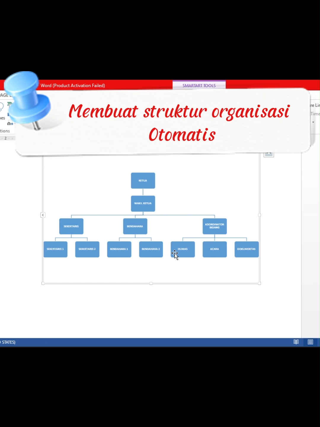🔥 Cara Mudah & Cepat Membuat Struktur Organisasi di Microsoft Word #mswordtutorial #mswordtricks #msword
