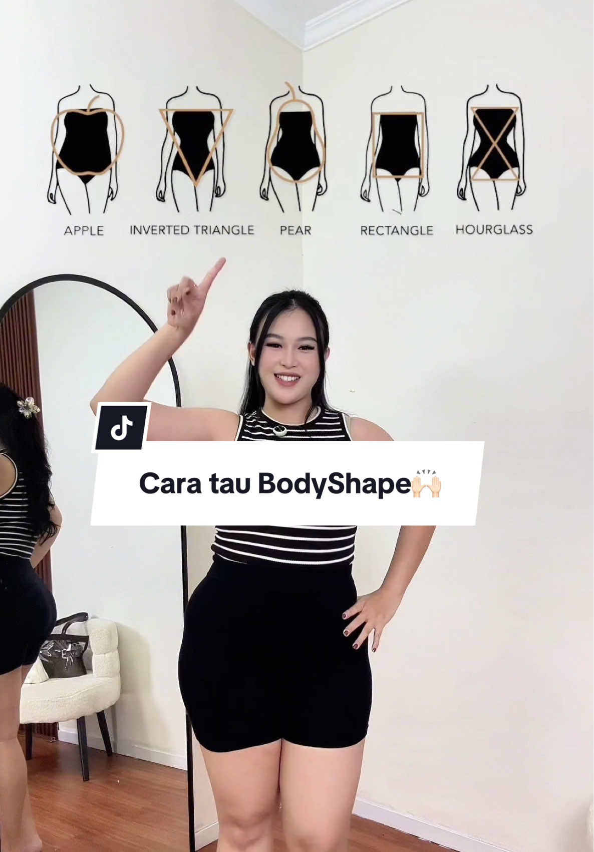 Salah outfit trs? coba pake cara ini buat tau tipe body shape kamu💖 #fashiontips #bodyshape #TikTokFashion #bodytype 