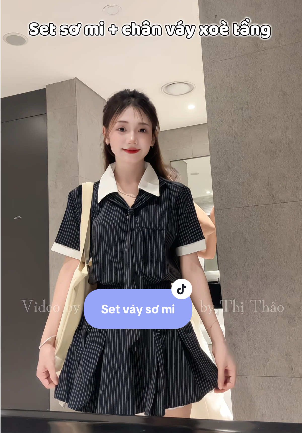 Set váy sơ mi ✨#viral #outfit #phoidoxinh #trending #setvayxinh #xuhuong 