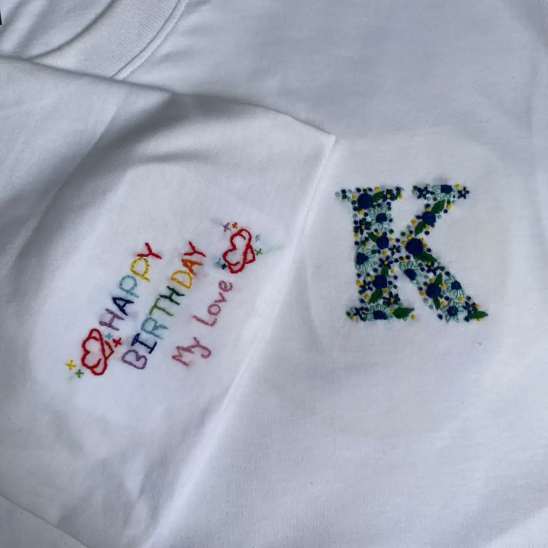 #ปักเสื้อ #ปักผ้าด้วยมือ #ของขวัญ 