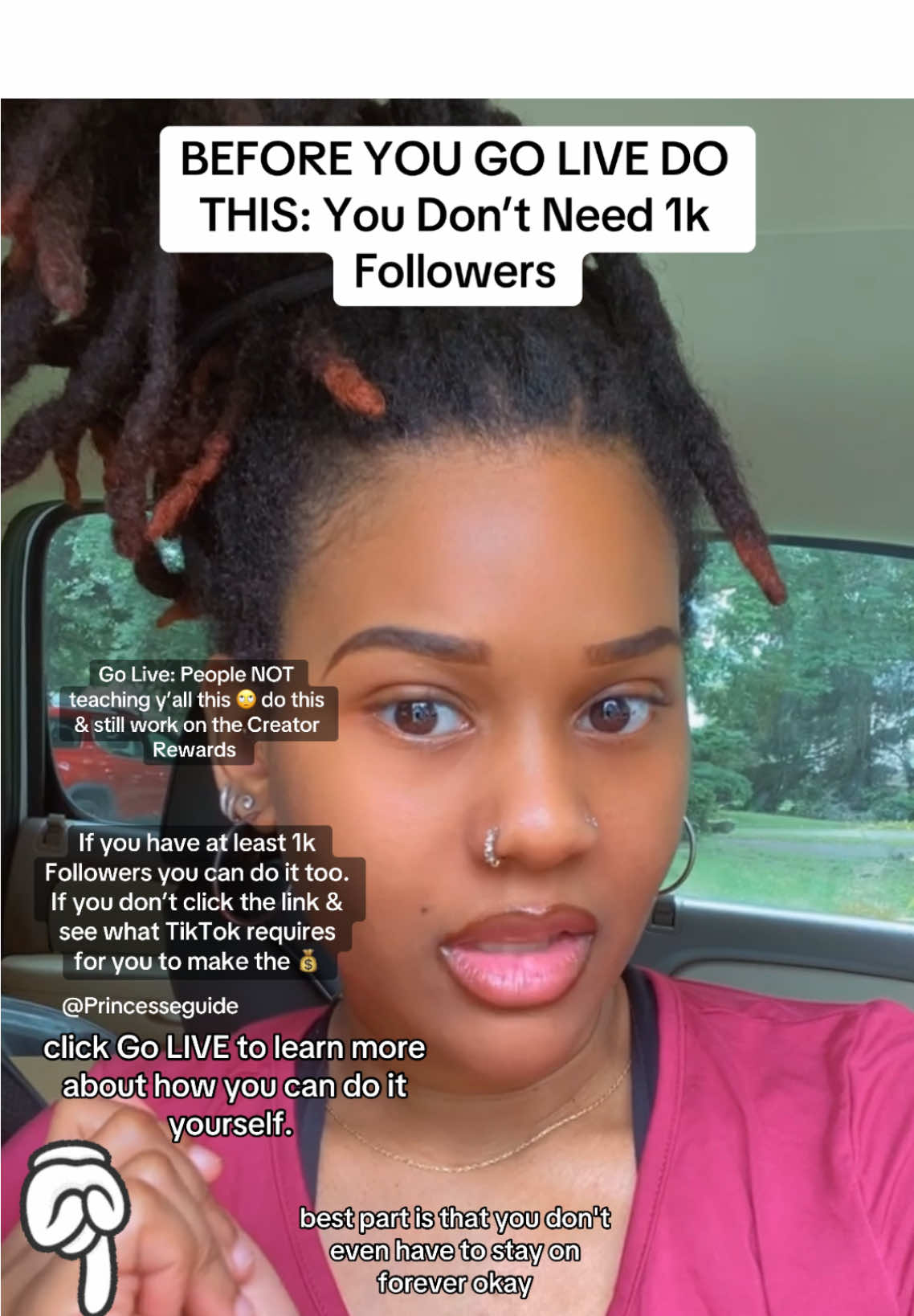 Click the Go LIVE button it’ll take you there. You make the same money! You don’t need 1k followers. I keep telling y’all you can still make money NOW while building your following for the Creator Rewards. You can be Monetized too from NOW. #LIVEIncentiveProgram #LIVERewards #PaidPartnership #LIVEWithLessFollowers 