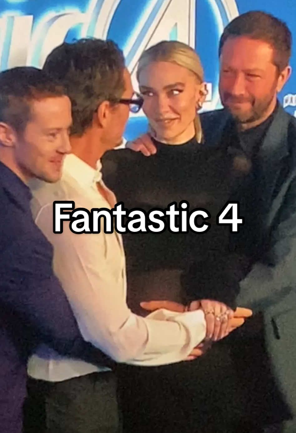 Aaaaah seeing them all in person was insane!  Been blessed #fantasticfour #pedropascal #vanessakirby  #josephquinn #ebonmossbacharach 