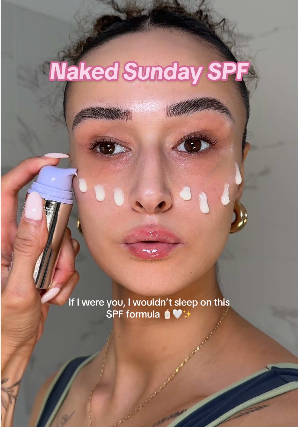 @Naked Sundays nailed this formula 🧴☺️✨ #spf #sunscreen #nakedsundays #spf50 #skincare (not an ad, product was gifted, no obligation to post)